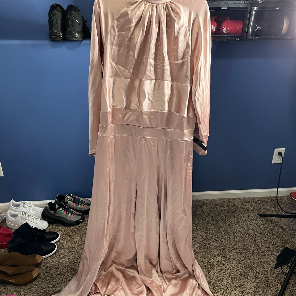 Custom wide leg rose hold jump suit